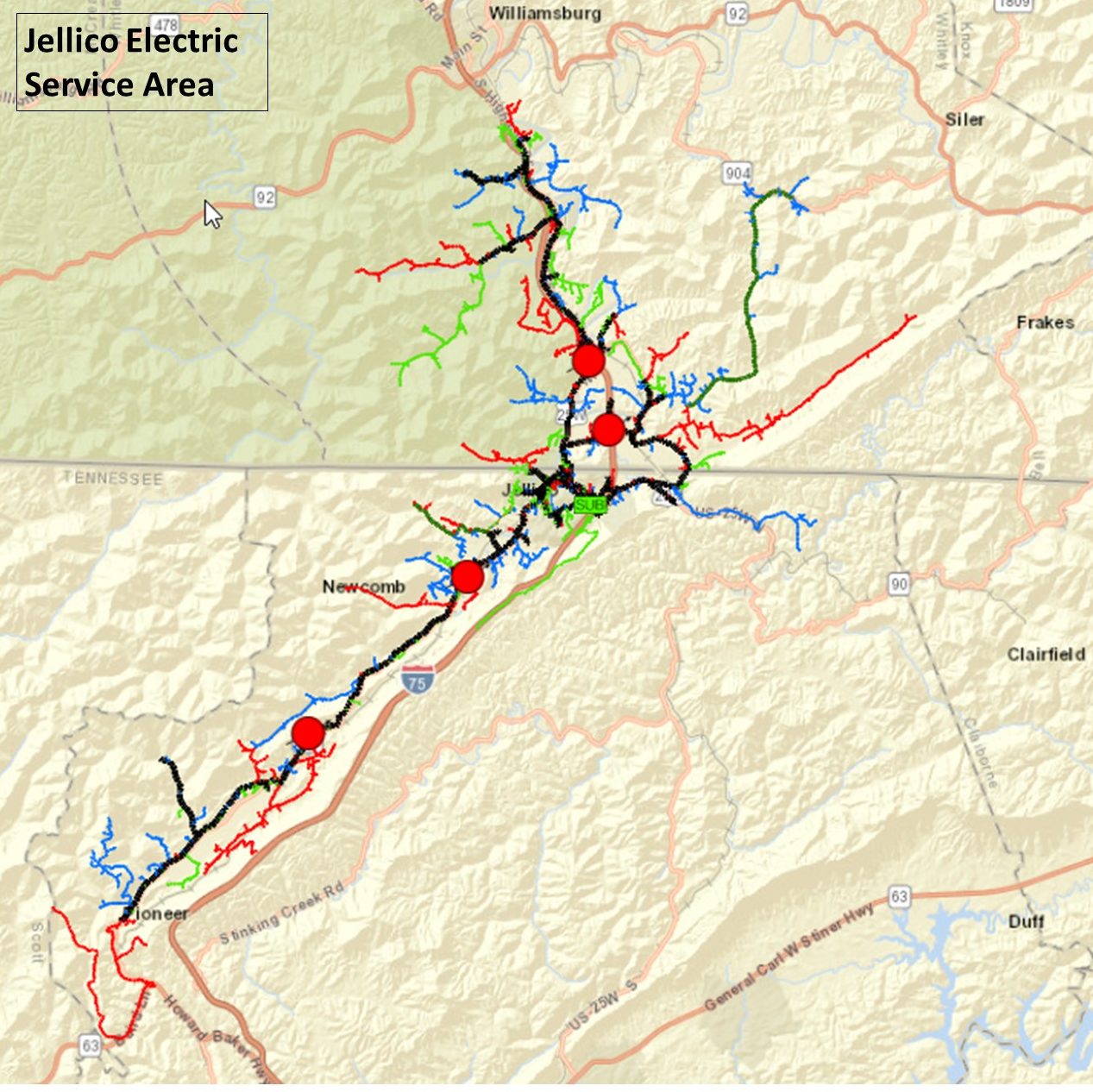 Service Area Jellico Service Area